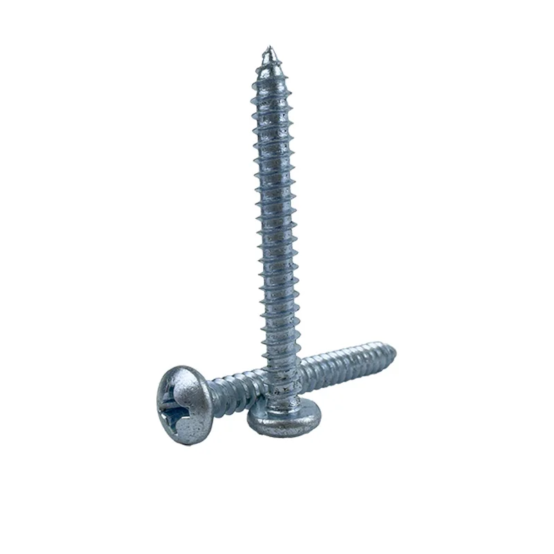 ANSI China Fastener Steel Zinc Plated Pan Head Self Tapping Screw For Engineering Construction