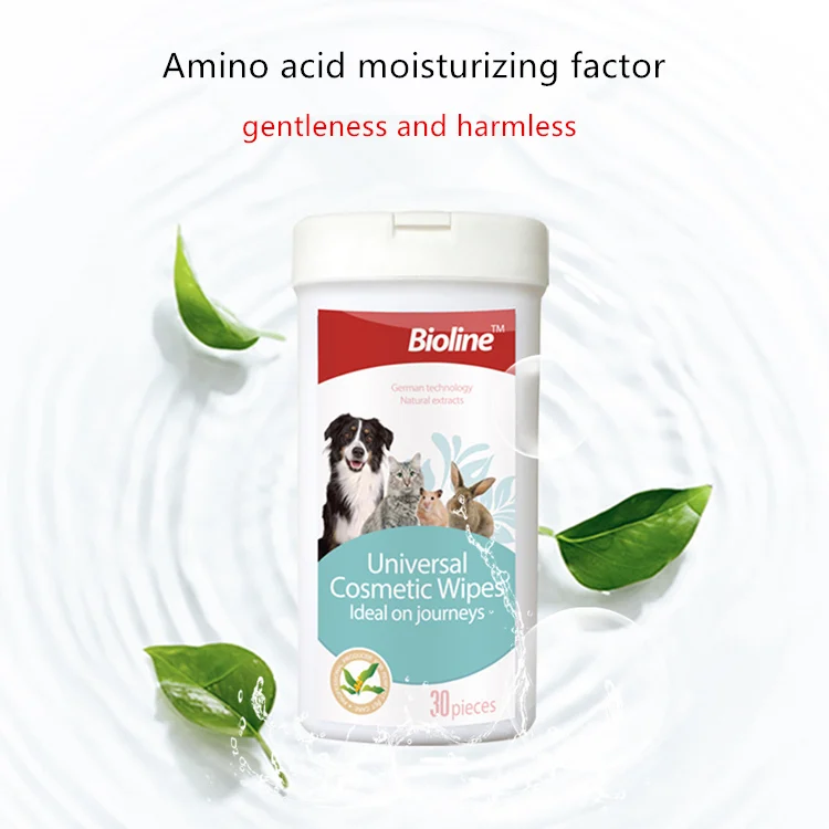 Oem pet wipes dog ear clean wipe dog paw wipes