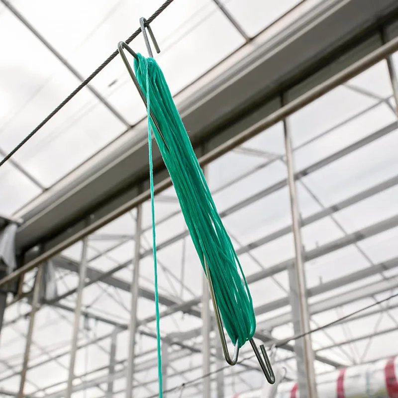 Hot Sale Galvanized Tomato Hooks Agricultural Tomato Hook With Roll Greenhouse Tomato Hook