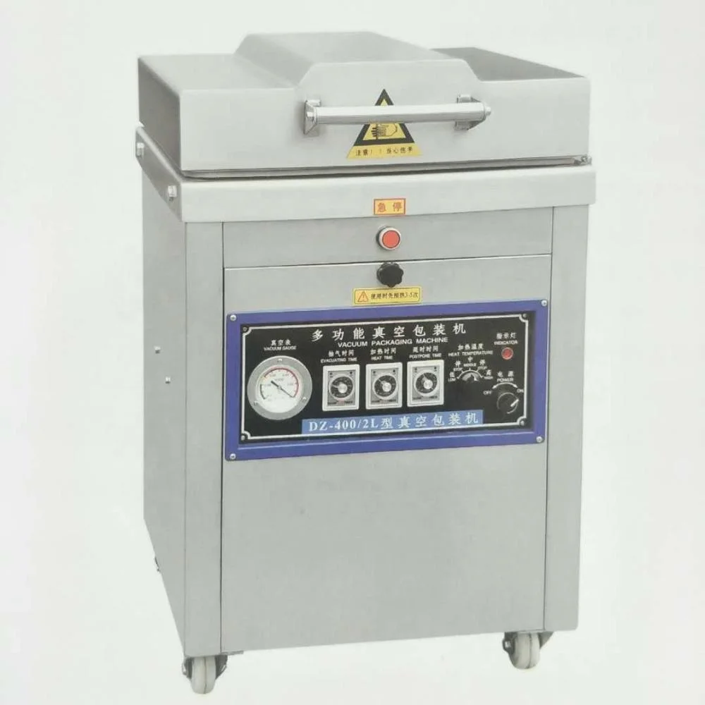DZ-400/2L stainless steel single chamber  food vacuum sealer