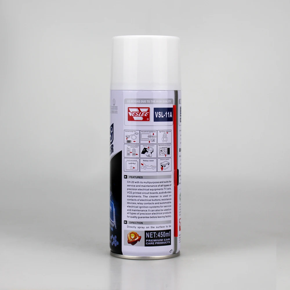 Non-toxic Efficiently Cleaning Grease Stain Electronics Contact Cleaner Spray Car Cleaner