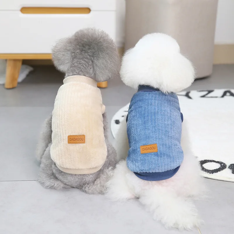 Winter Pet Apparel Warm Dog Sweater Clothes Jacket Luxury Pet Dog Puppy Clothes  Soft Warm Winter Jacket Dog Clothing