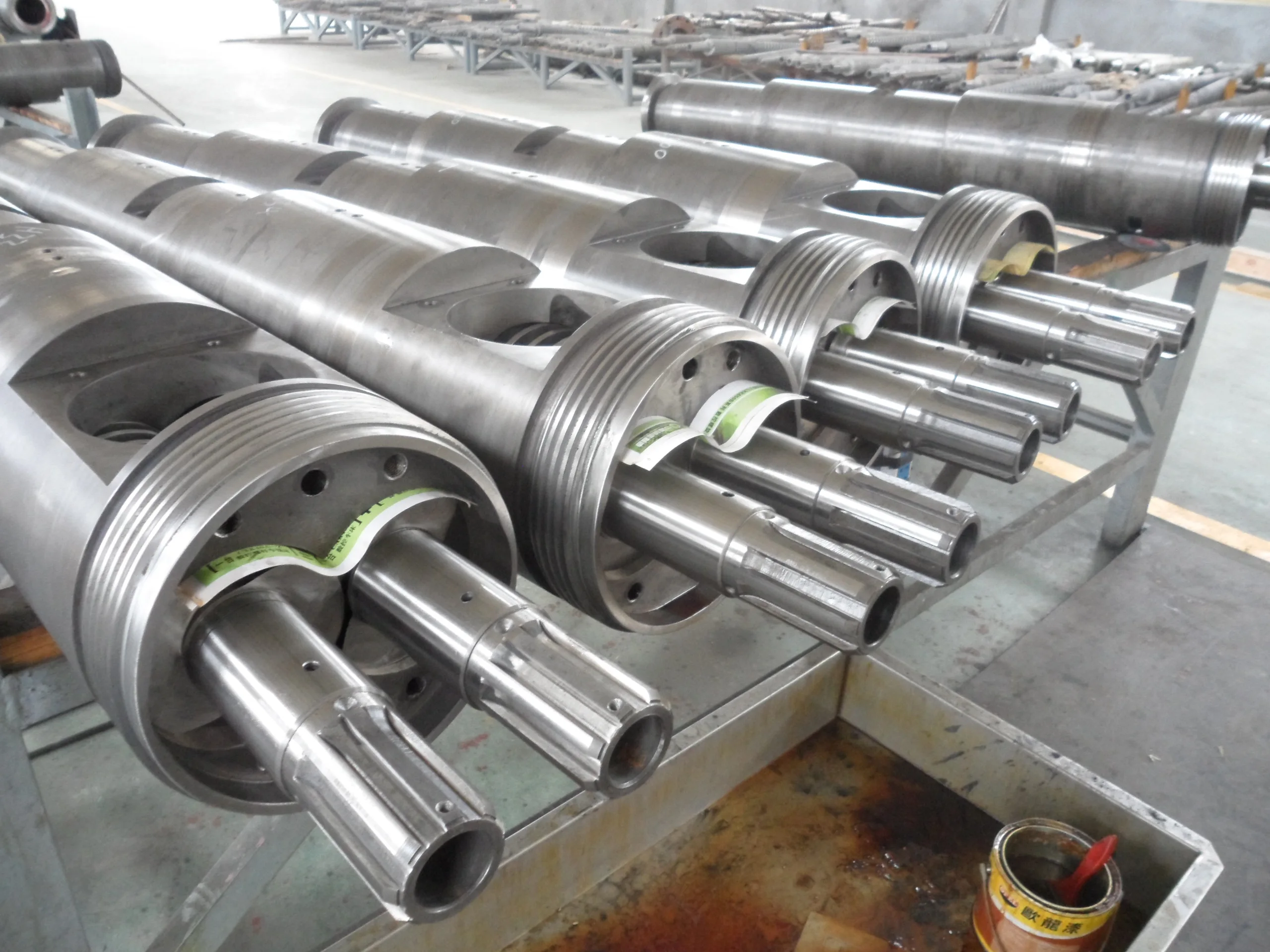 
Conical twin screw barrel conical twin screw cylinder for Plastic Extrusion PIPE / SHEET / PROFILE 