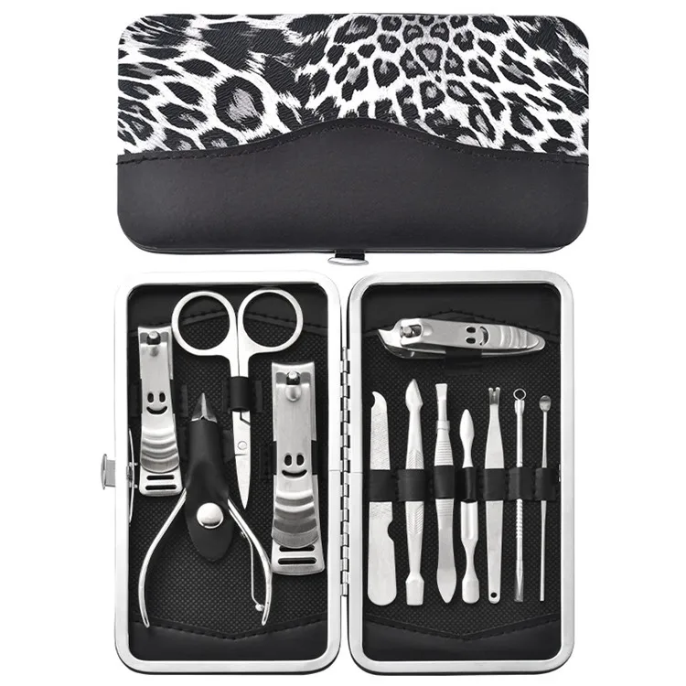 WELLFLYER MS-008-0 New Design 12 PCS Manicure Kit Manicure Set Professional Manicure Tools Set for Man and Woman