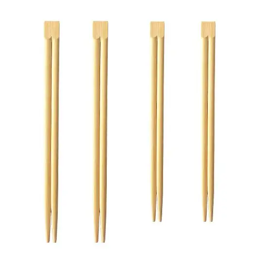 Factory Wholesale Bamboo Chopsticks Natural Eco-Friendly 21cm Disposable Paper Wrapped Twin Bamboo Chopsticks