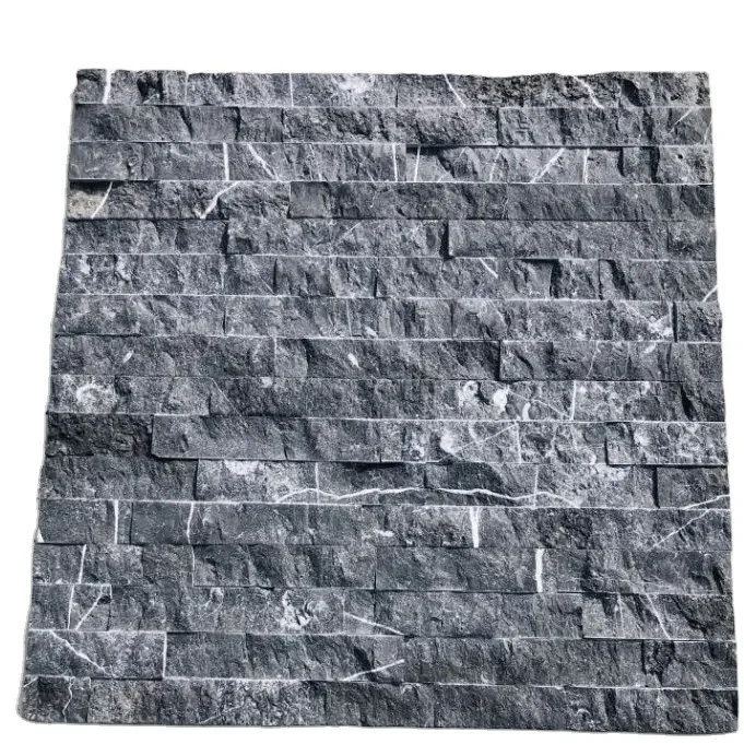 Natural Stone Black Slate Culture Stone Cladding For Outside Wall Cladding