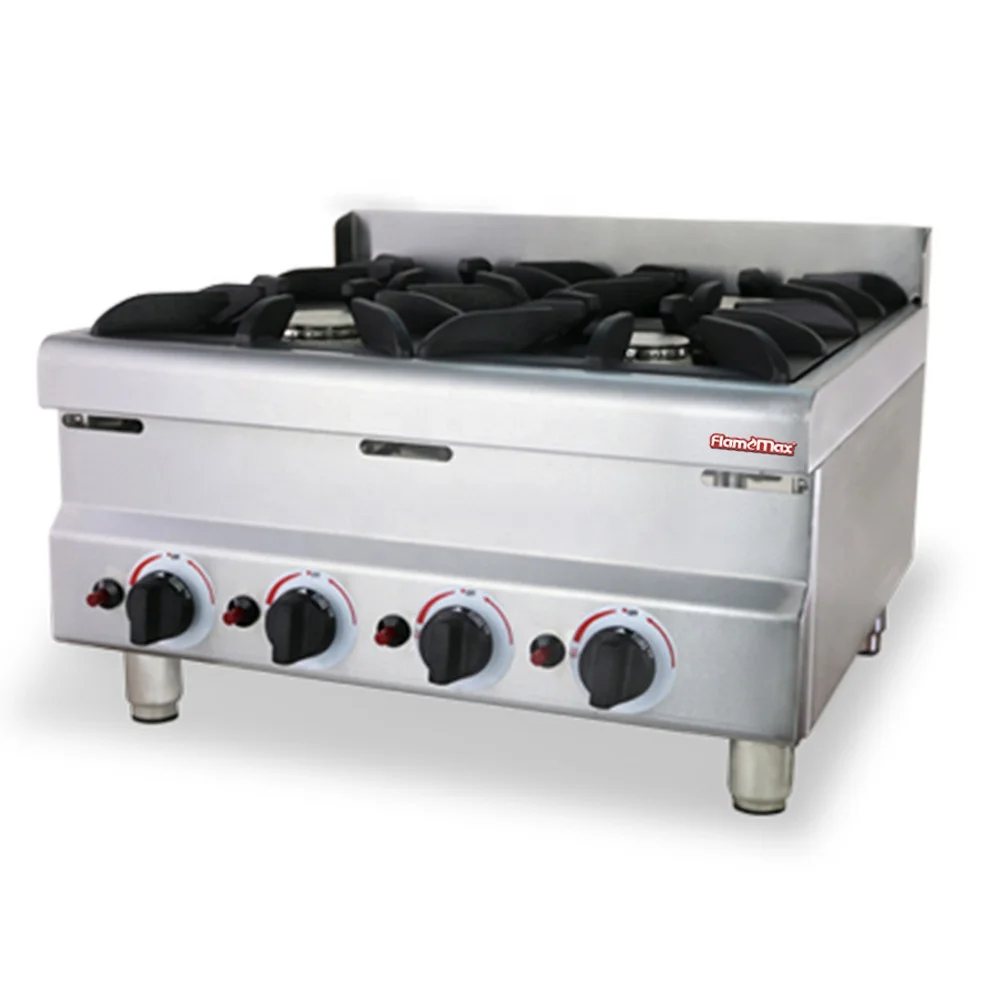 HGR-64 Kitchen Equipements 4 burner Gas Stove Range Counter Top