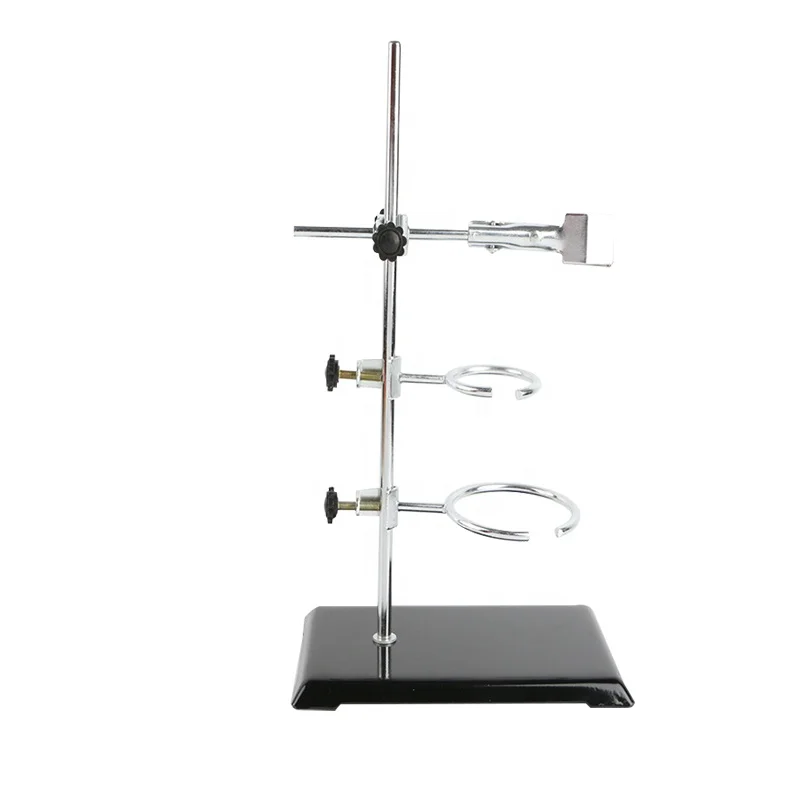 laboratory ring 30cm retort iron stand with flask clamp clip