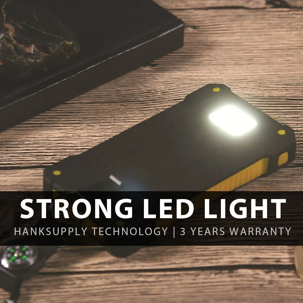 Бесплатный образец! Внешний аккумулятор на солнечной батарее 20000 мАч, оптовая продажа, заводская цена, внешний аккумулятор на солнечной батарее