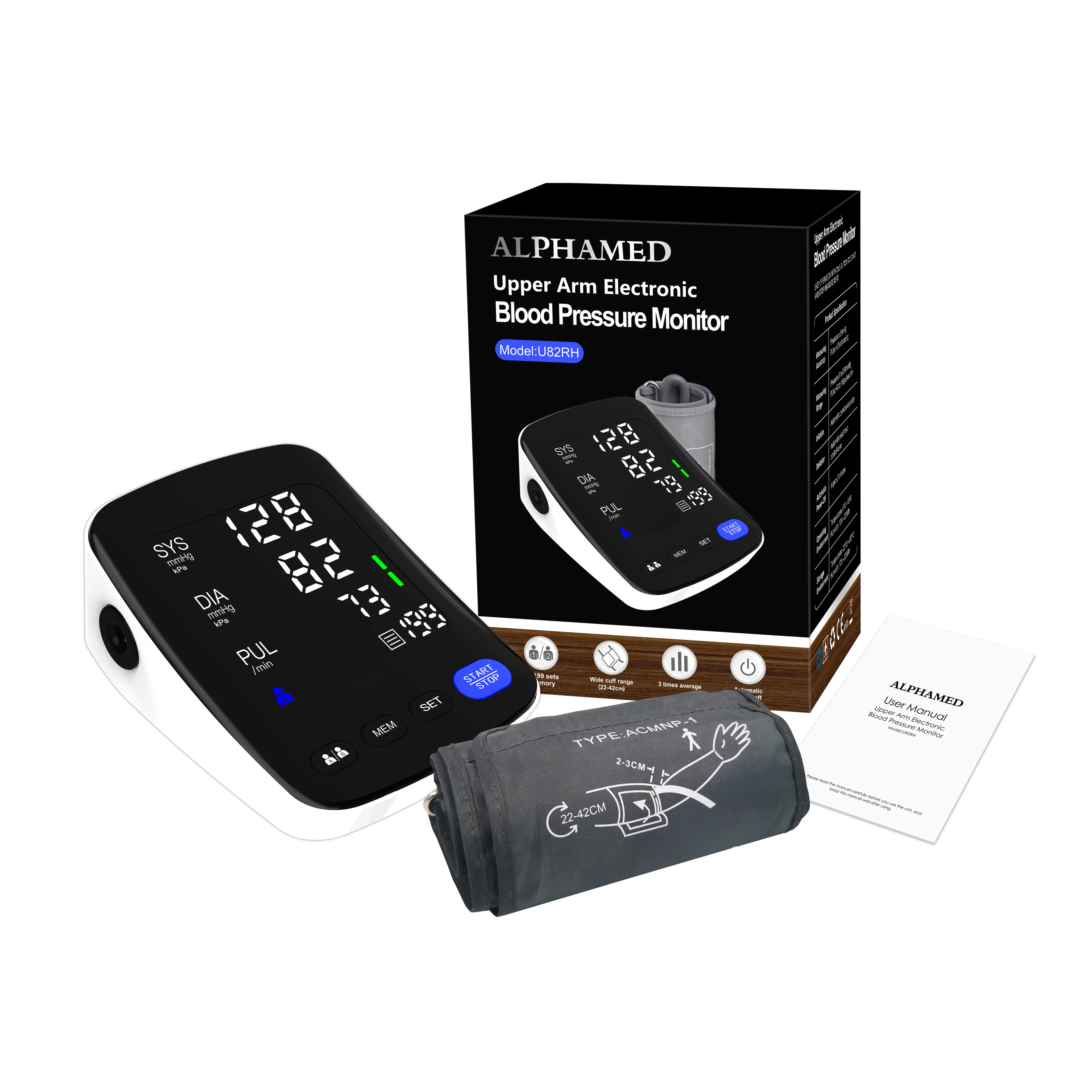 Electronic Smart Sphygmomanometer Blood Pressure Machine Digital BP Machine Automatic Digital BP Monitor Blood Pressure Monitor