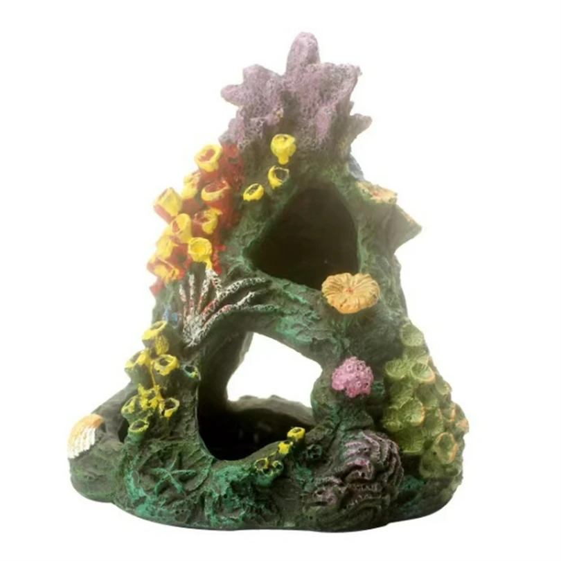 Coral Ornaments Fish Tank Landscape Shell Starfish Sea Anemone Decoration Realistic Coral Mountain