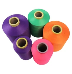 wholesale undyed polyester air covered lycra yarn sock yarn