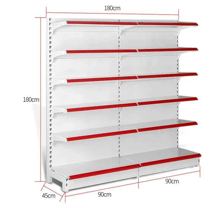 wholesale supermarket fruit and vegetable display gondola rack