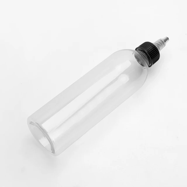 Plastic Squeeze Dispensing Bottle Hair Applicator Container With Twist Top Cap For Liquid Paint Ink Oils 180ml