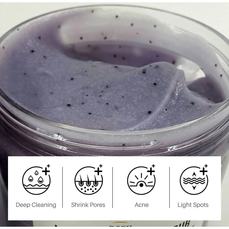 Best Selling Private Label Moisturizing Natural Body And Face Scrub Organic Extract Exfoliating Lavender Body Scrub
