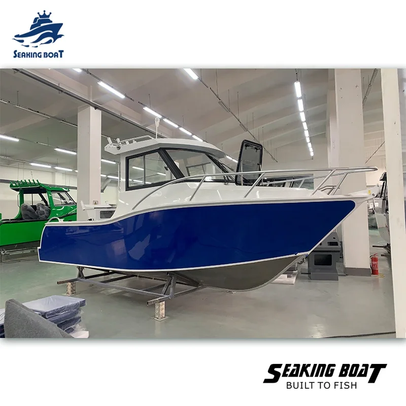 Китай SeaKing Profisher 6 25 м 20 футов морской V корпус алюминиевая кабина рыболовная лодка с CE для продажи