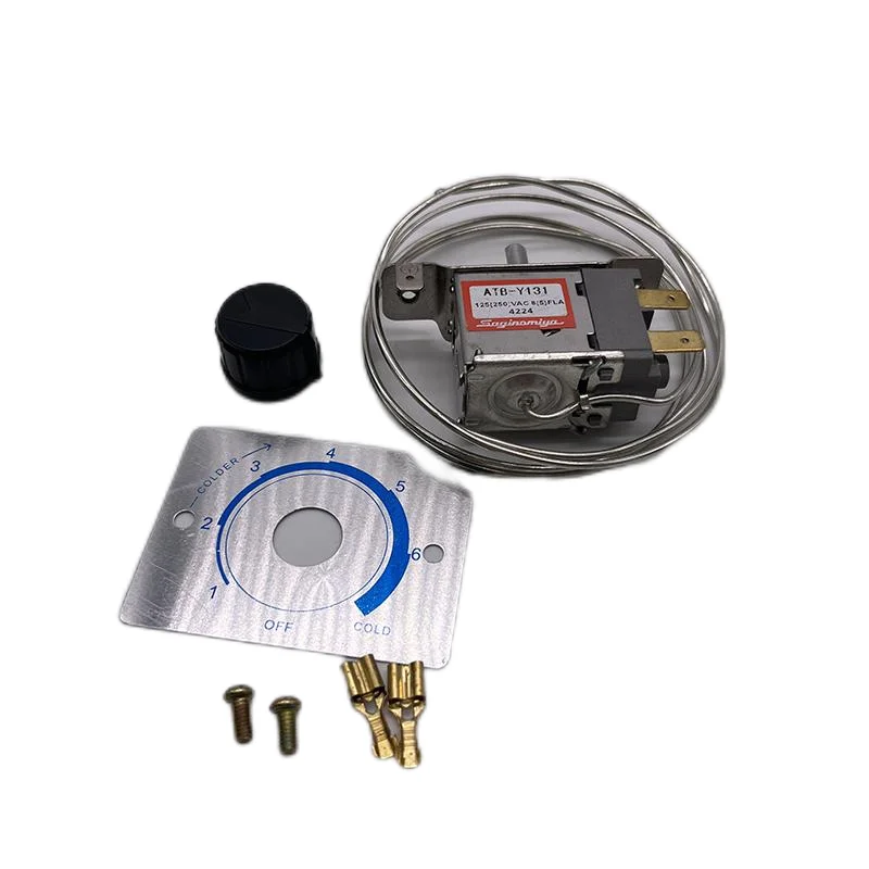 Refrigerator Thermostat ATB-Y131 AC 125V /250V  Range -15 to 3.4 Degree With Pins and Screws