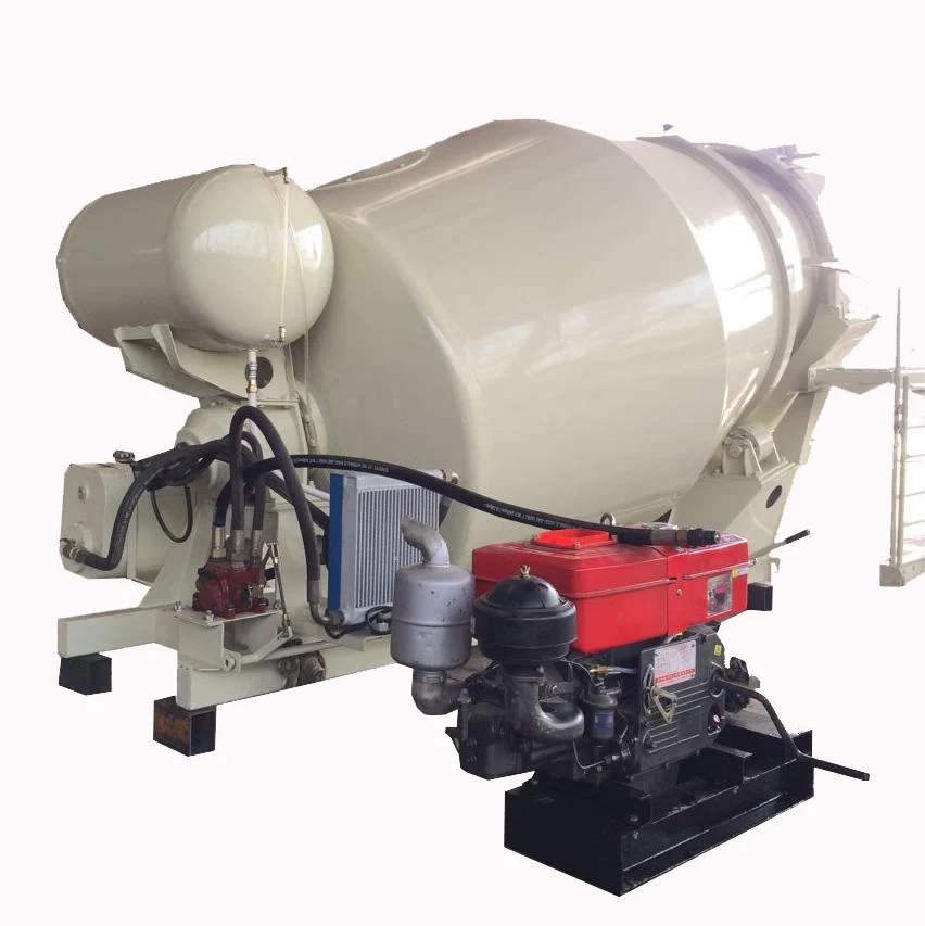 Large Capacity Concrete Mixer Truck Machine Double Shaft Concrete Mixer Tank For Sale USA 1