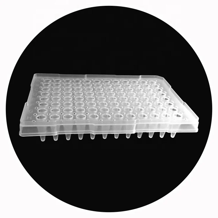Фабричное производство 0,2 мл ABI 96 PCR пластина Прозрачная Юбка