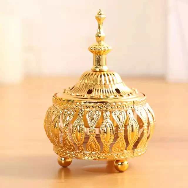 Luxury Arabic Incense Burner Metal Mubkhar Incense Burner Oud Bakhoor