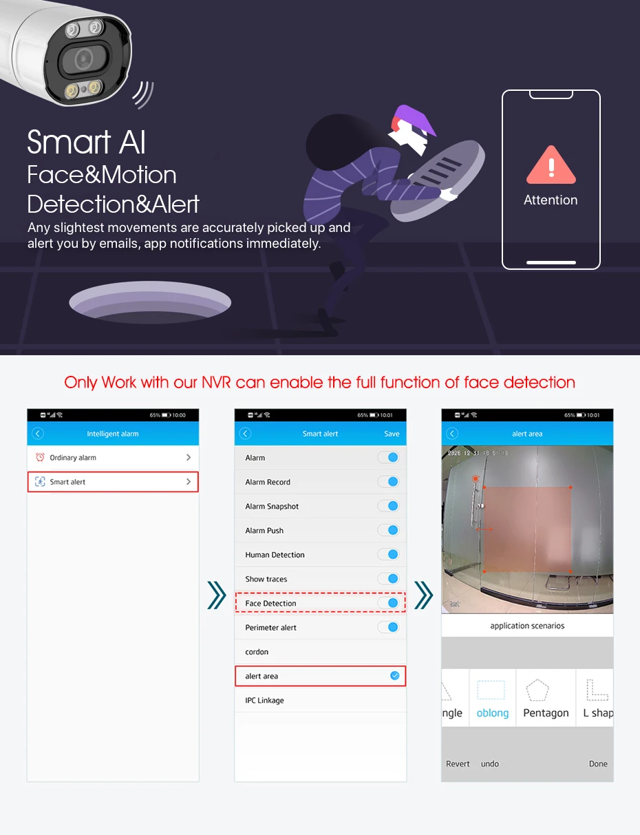 Night Vision  Built-in Microphone IP67 Waterproof Security Camera Outdoor 4K 8MP Bullet IP Wifi Camera