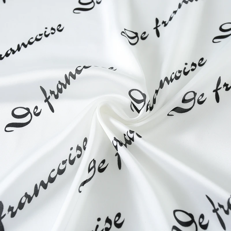 Женский квадратный черный Шелковый Атласный головной шарф с индивидуальным логотипом