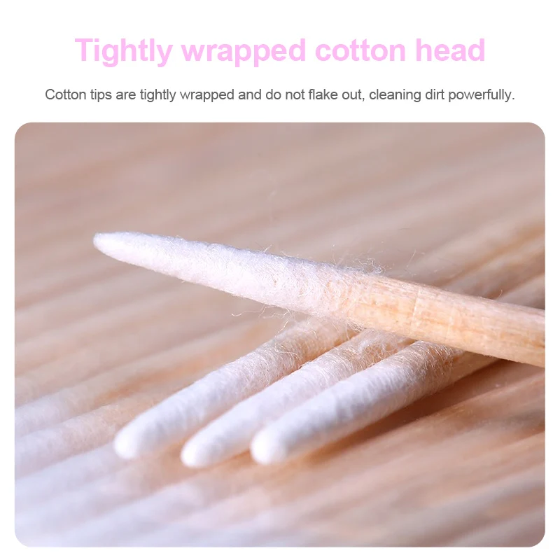 Pointed cotton swab Tattoo Wipe cream eyebrow Micro blog permanent makeup aftercare Embroidered cotton swab