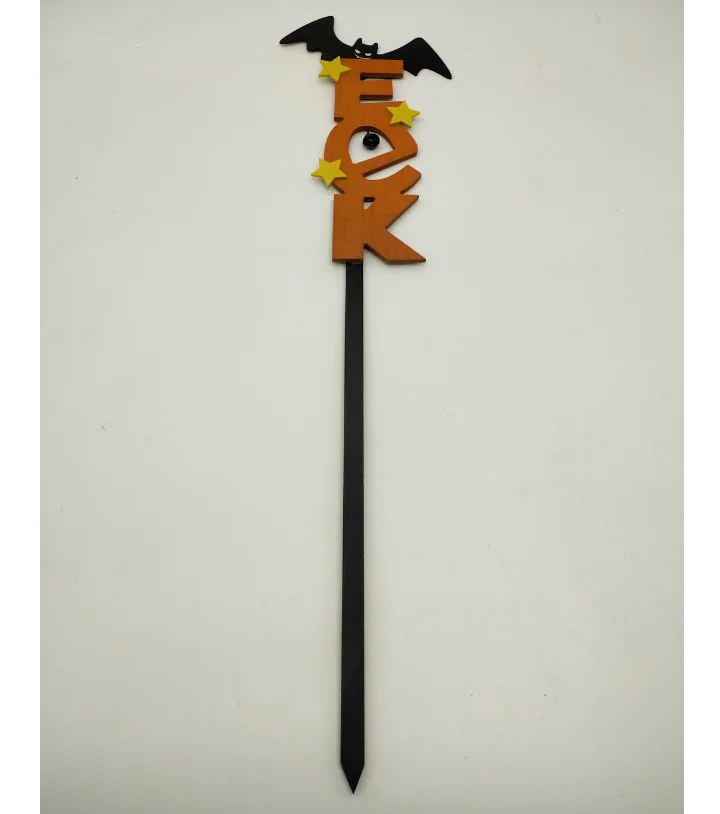 
80cm EEK Wooden yard garden sign for Halloween decor 