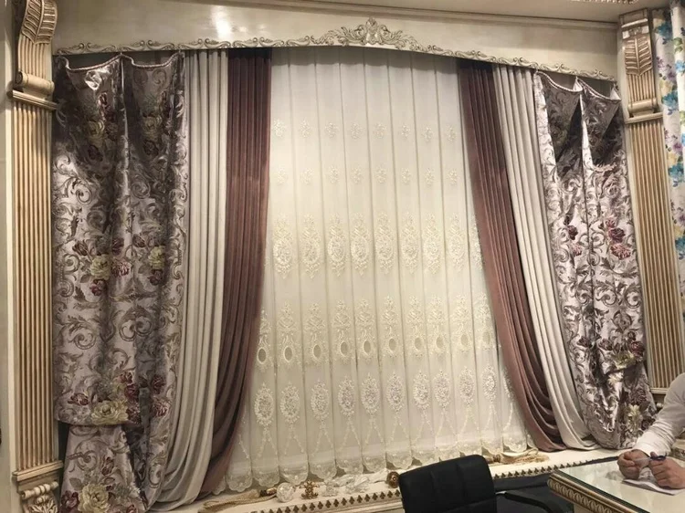 Direct manufacturers selling 1675 stock luxury sequin embroidered multicolor home sofa cover fabric