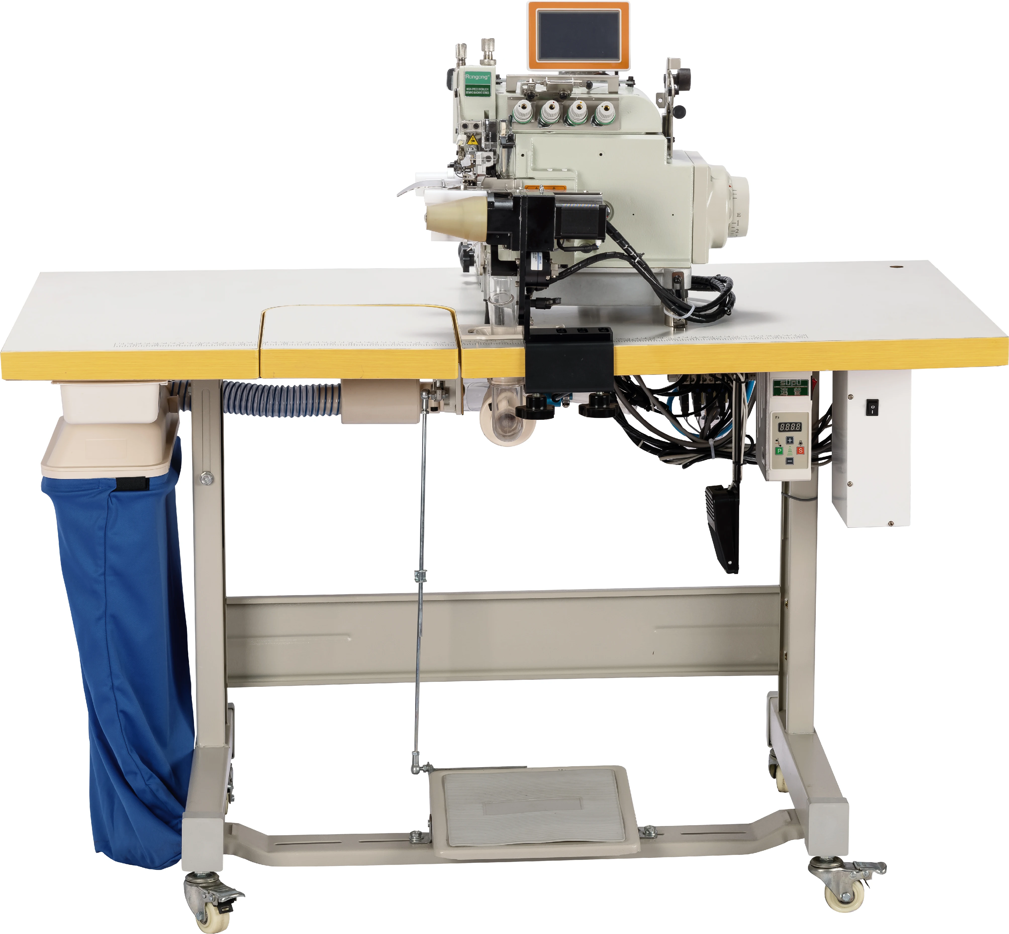 RONMACK RM-NST-4UTQS-SL маленькая цилиндрическая кровать автоматический воротник прикрепление оверлок швейная машина