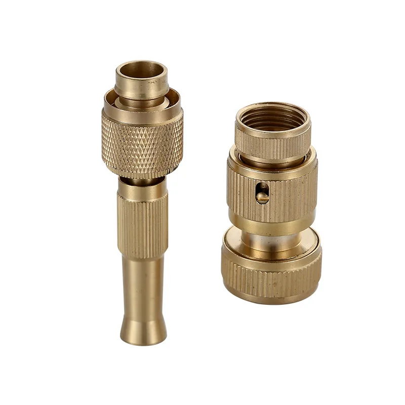 Tap Connector Spray Nozzle Brass Garden spray gun Lawn Water Hose Pipe Fitting High Pressure Gun