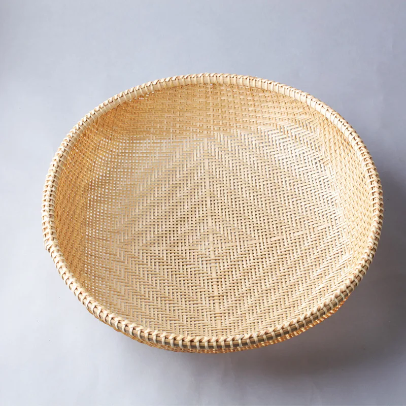 Egg Basket Bamboo Dustpan Storage Plaque Fruit Vegetable Placement