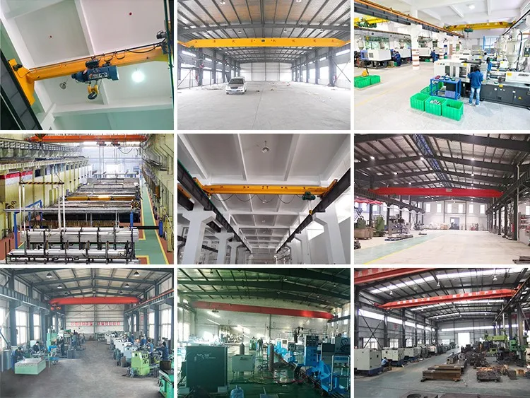Construction Standard 5 Ton 10 Ton 25 Ton Electrical Single&Double Girder Overhead Bridge Cranes with Remote Control