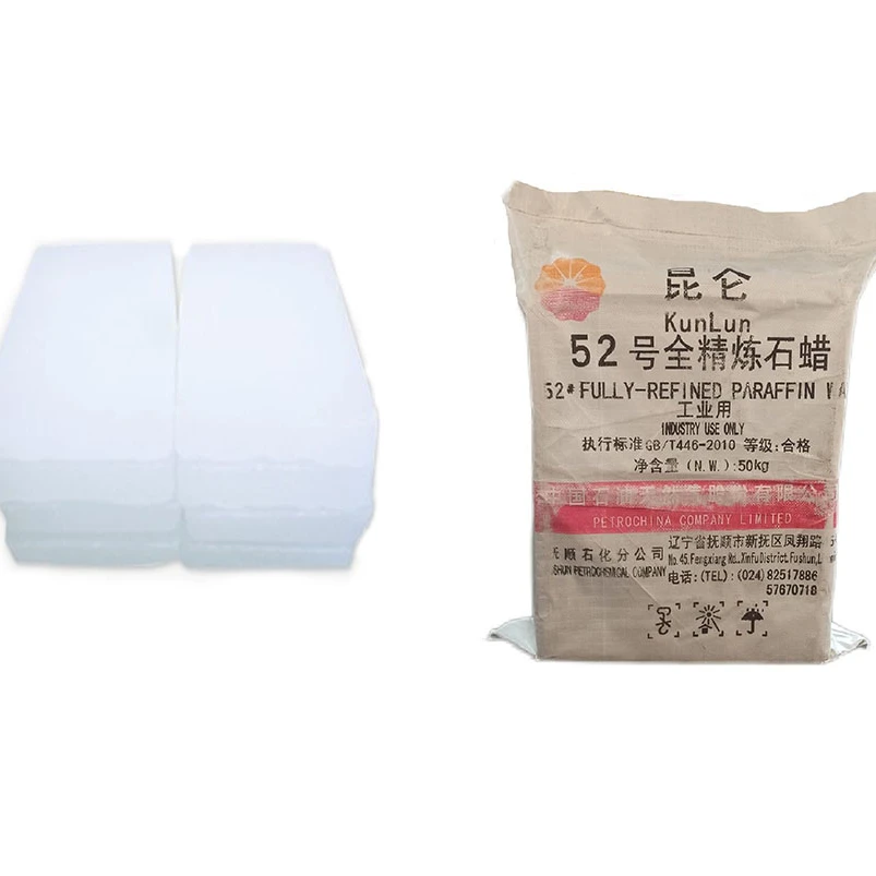 Fushun kunlun fully refined paraffin wax 52/54 for candle making