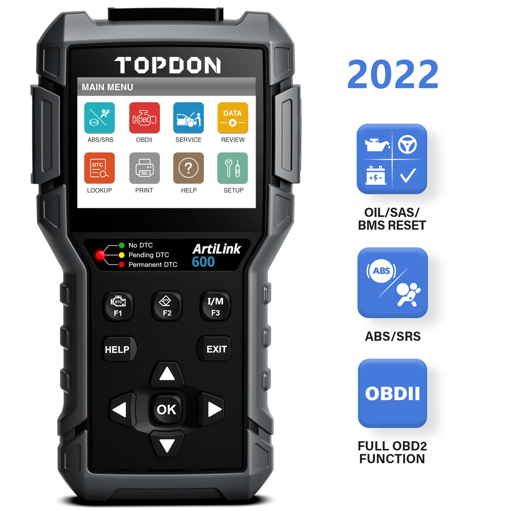 TOPDON Artilink600 Auto Japanese Car Diagnostic Tool Obd2 Scanner Coding Reader For Cars