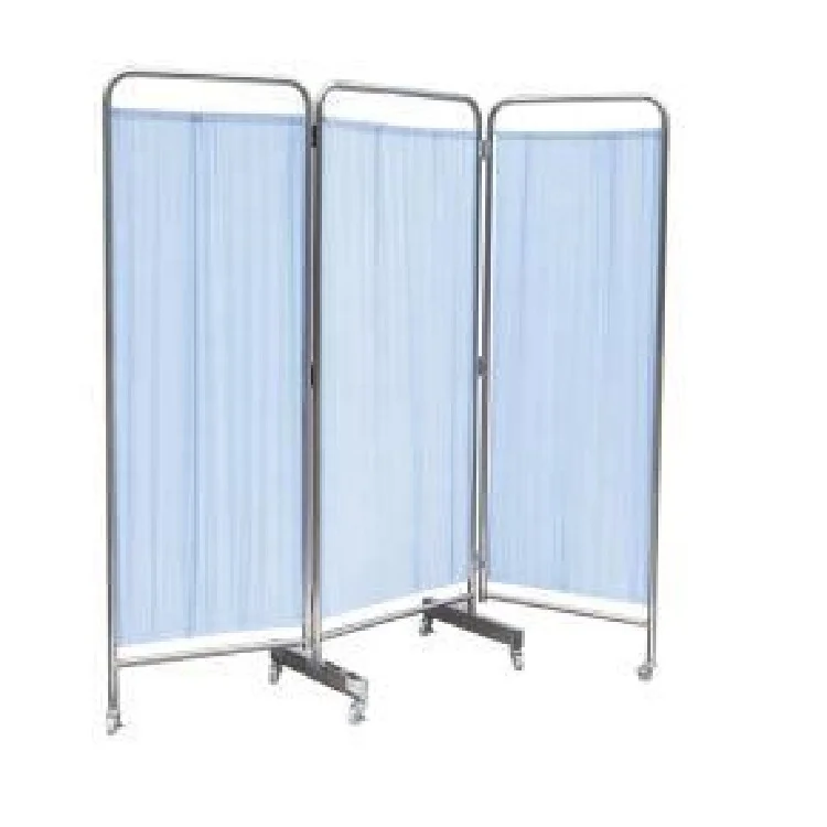 MT горячая Распродажа больничный медицинский экран из нержавеющей стали в четыре сложения