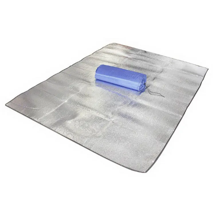 Custom Foldable Double-sided Aluminum Film Picnic Blanket Outdoor Mat Eco