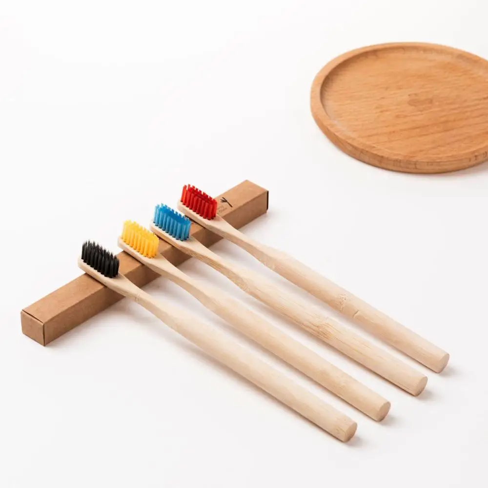 Wholesale biodegrad colored eco natural organic bamboo toothbrush