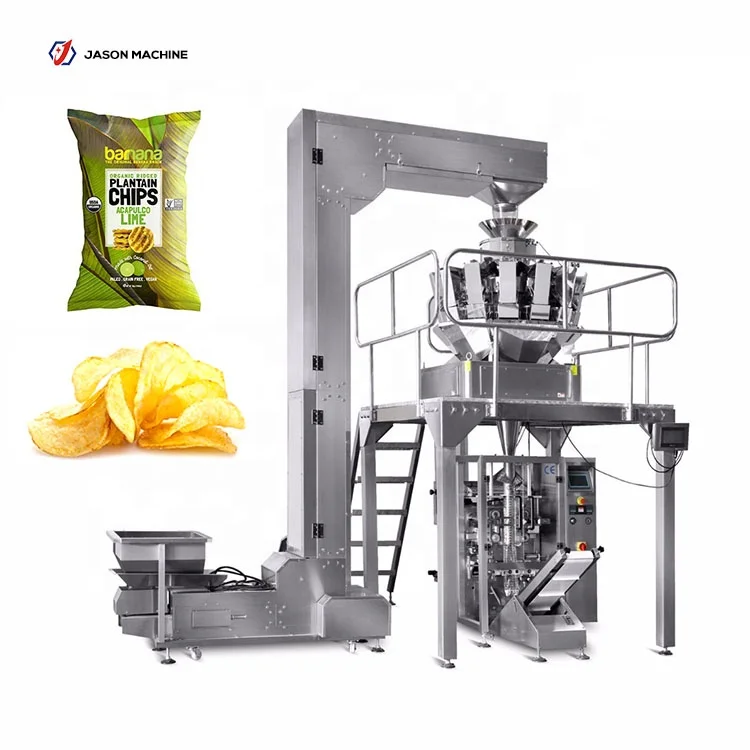 Автоматическая машина для упаковки банановых чипсов/картофельных чипсов с азотом