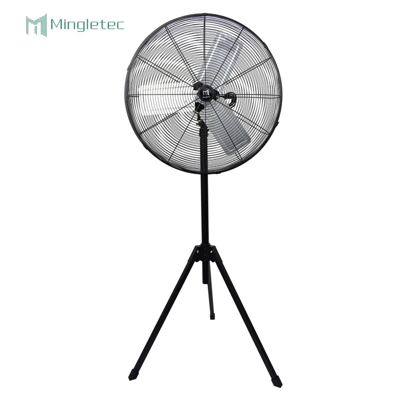 Manufacturer 26 inch 3 speeds control powerful wind oscillating metal tripod stand fan