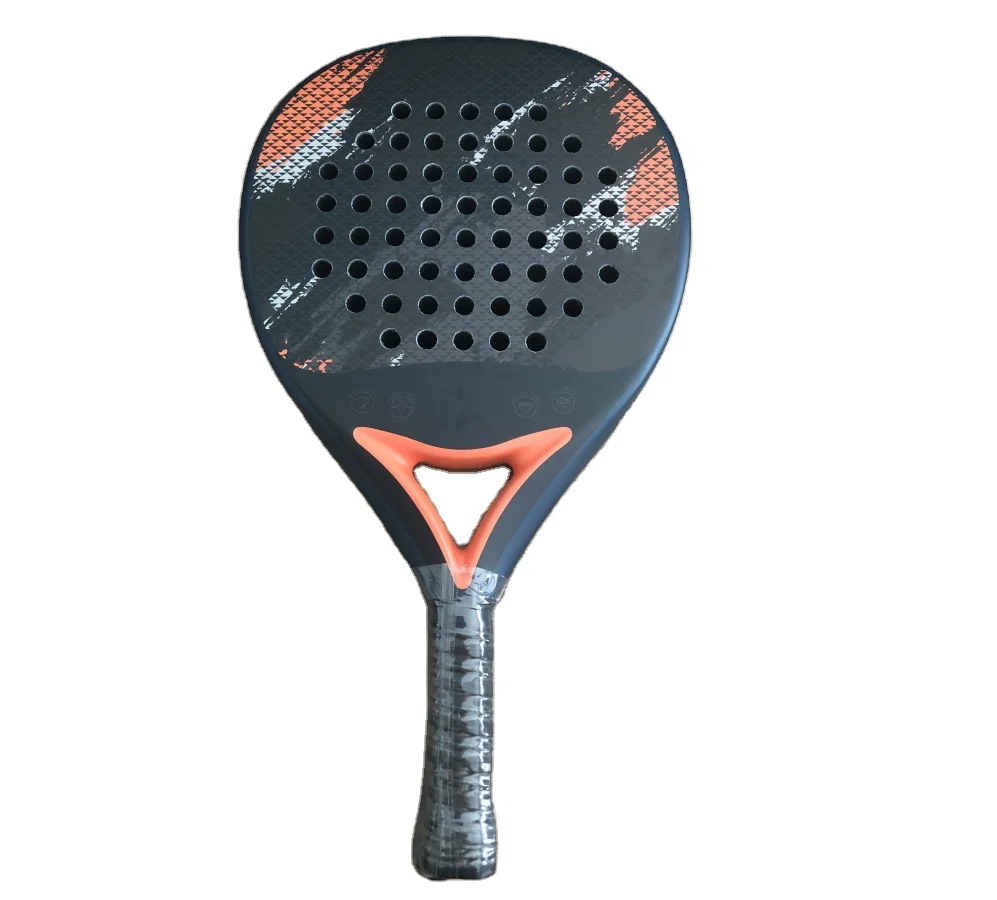 38mm EVA Carton Fiber Customized Diamond Head Shape Pro Padel Racket Factory