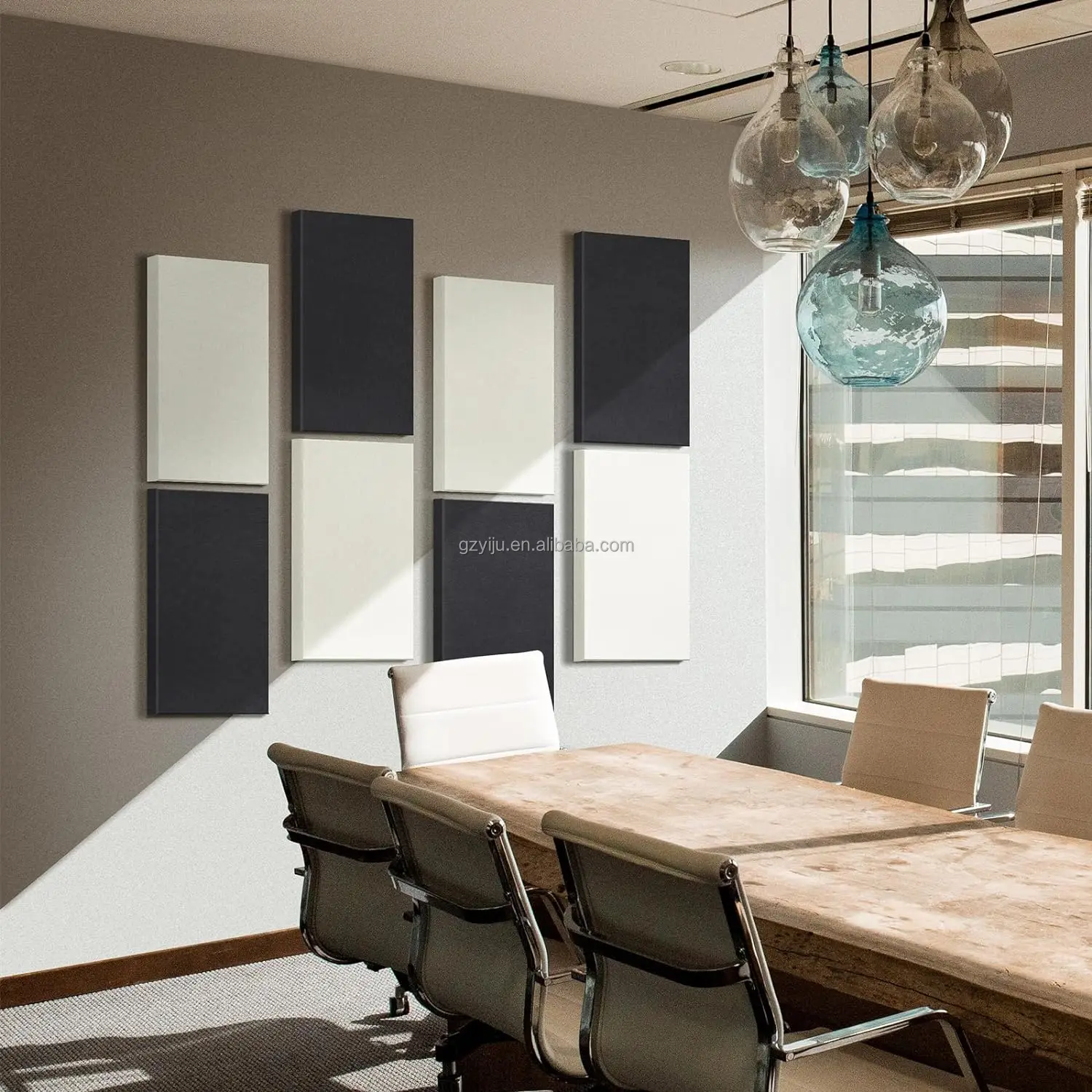 Yiju Soundproof Fabric Acoustic Panels High Density Acoustic Fabric panel For Indoor Decoration