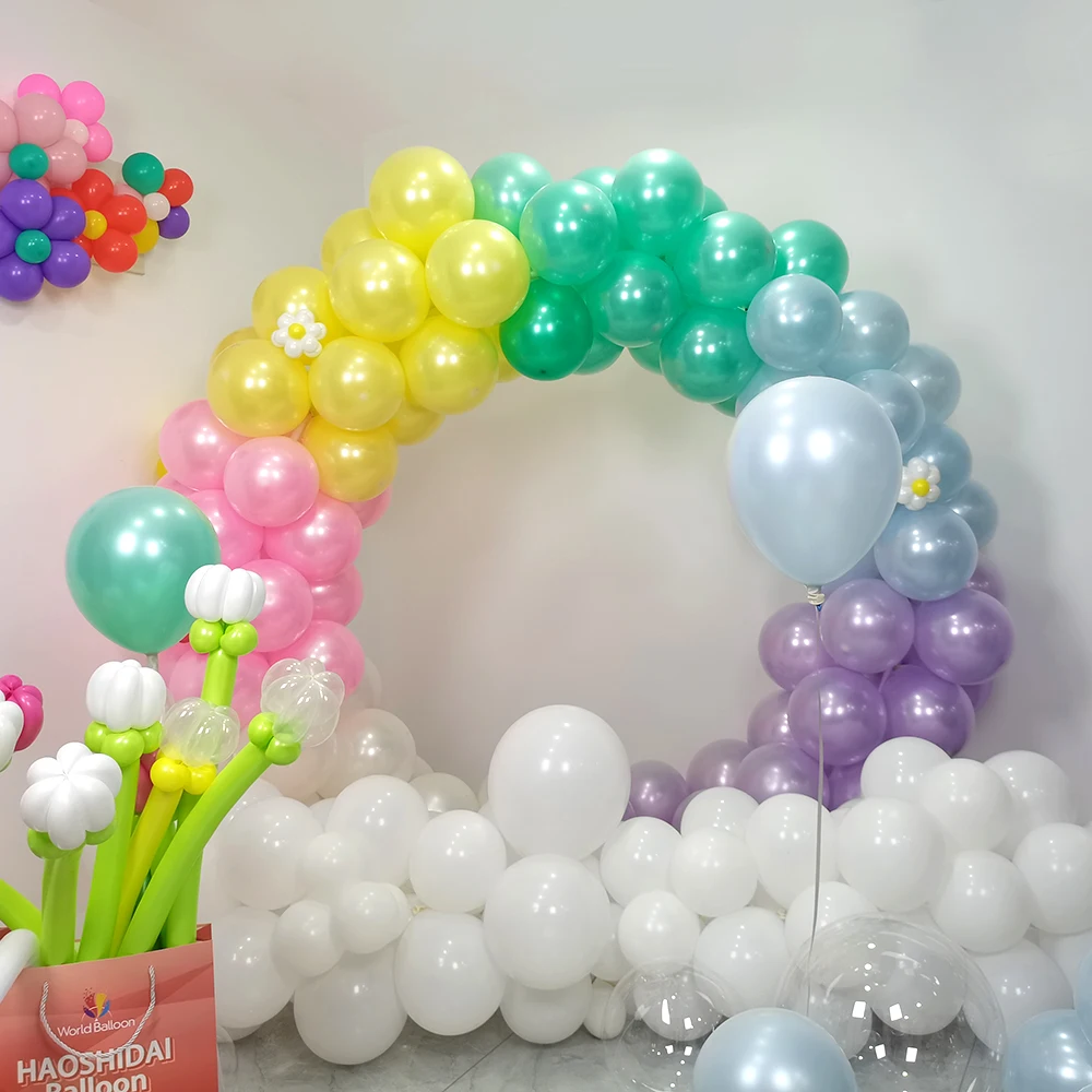 100pcs Metallic Colour Pearl Color Latex 10 Inch 1.5g Party Decoration Balloons For Wholesale Retail