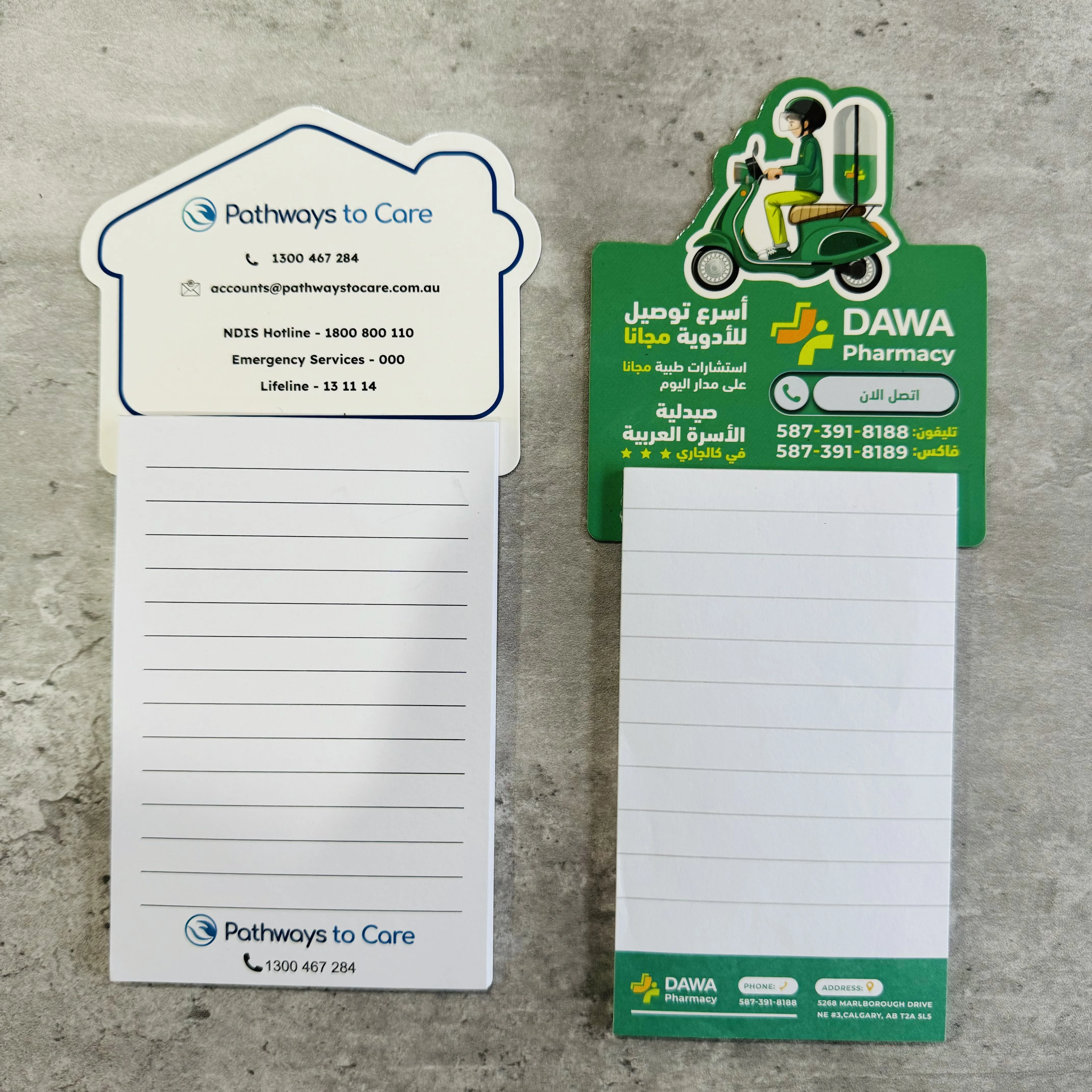 Custom 30-Page Shopping List Note Pad Loose Leaf Magnetic Fridge Magnet Writing School Paper Real Estate Sticky Notepads Gift