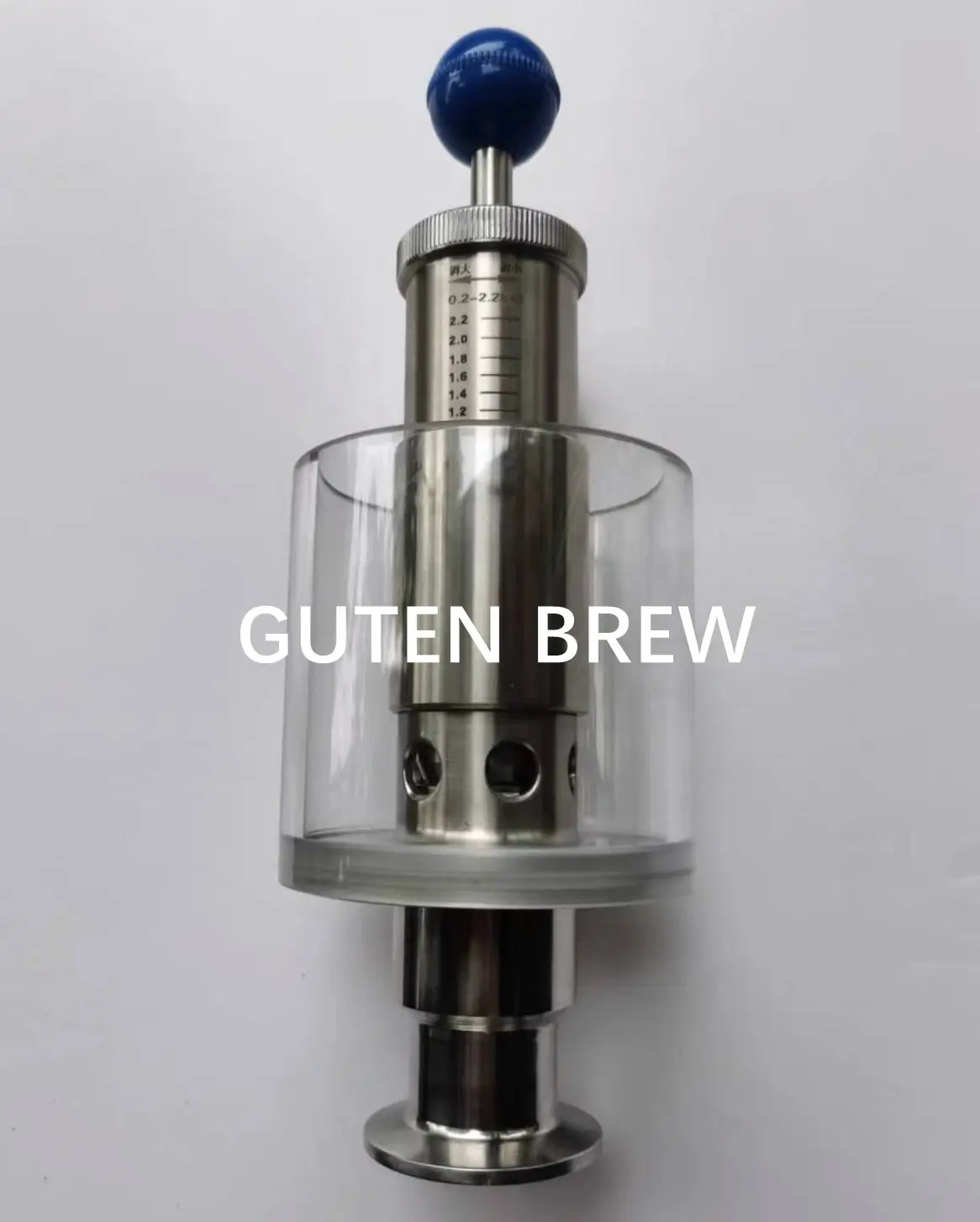 Stainless Steel Homebrew Spunding Valve 1.5'  Sanitary Tri Clover Clamp Beer Brewing Equipment