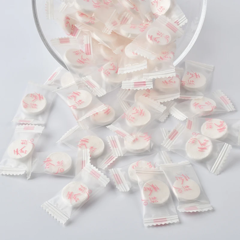 Nature Soft Diy organic beauty cosmetic disposable cotton fiber compressed facial mask flea silk compressed mask
