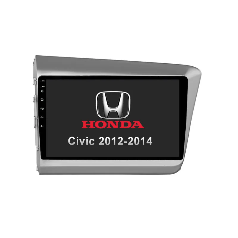 OEM/ODM TS10 8 core android GPS navigation 2.5D 10.1 inch touch screen car dvd player radio For Honda Civic 2012 2013 2014