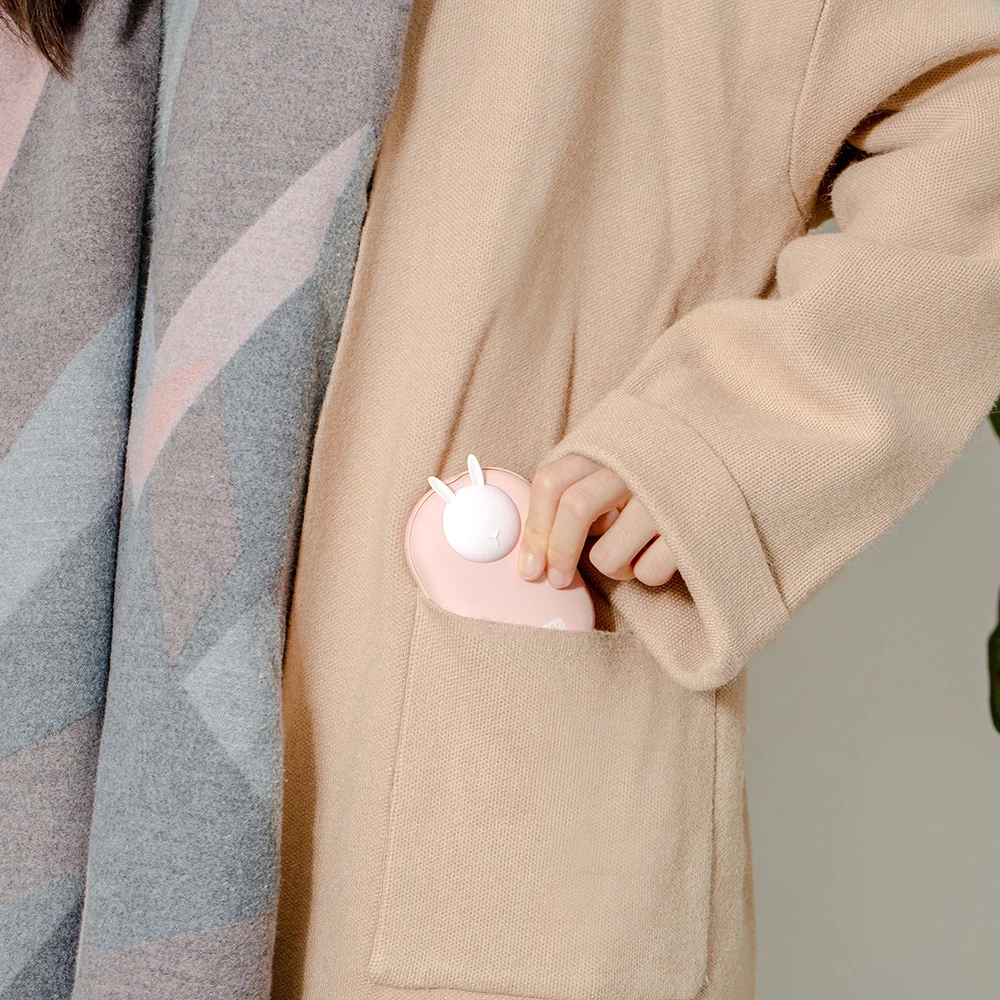 
10000mAh USB Rechargeable Electric Hand Warmer Double-Side Warmer /Portable Power Bank 