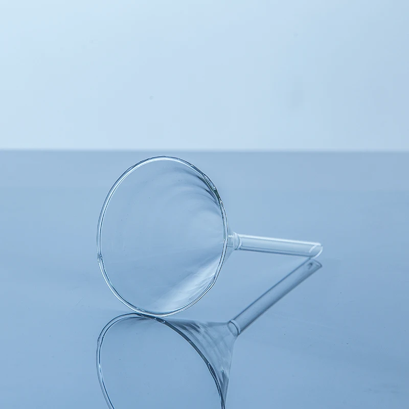 Laboratory Supply Borosilicate Glass Triangle Funnel Glass Conical Funnel