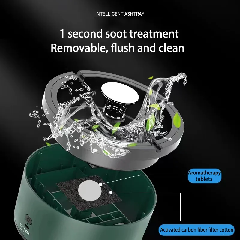 Creative customized mini intelligent ashtray electric smokeless ashtray air purifier